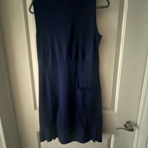 EP Elegant Navy Blue Sleeveless Golf Dress, no shorts